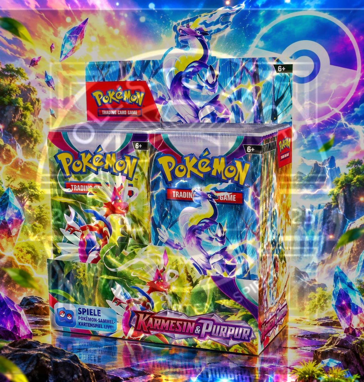 Pokémon Karmesin & Purpur 36er Booster Display