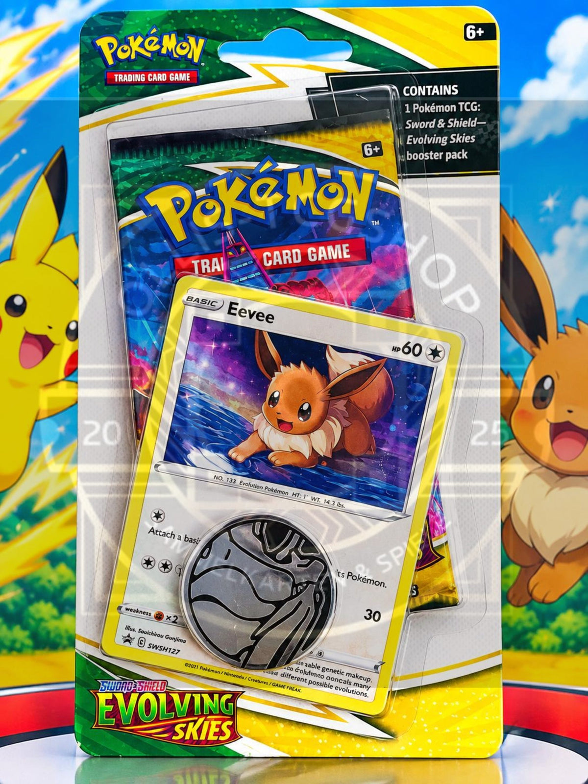 Drachenwandel: Eevee 1-Pack Blister Evolving Skies: Eevee 1-Pack Blister - Blisters Englisch