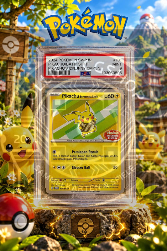 Pikachu /Batik Shirt PSA 9