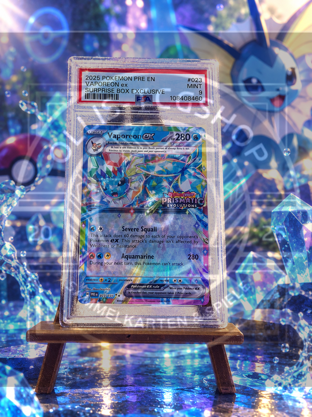 Vaporeon EX PSA 9