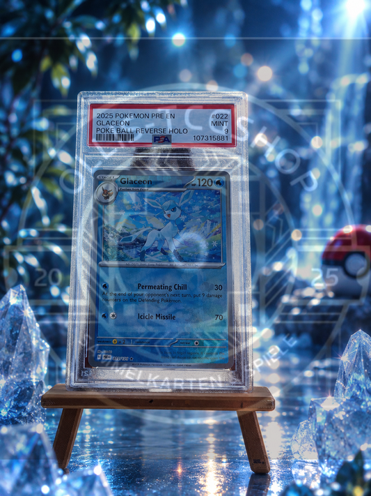 Glaceon Reverse Holo Pokeball PSA 9