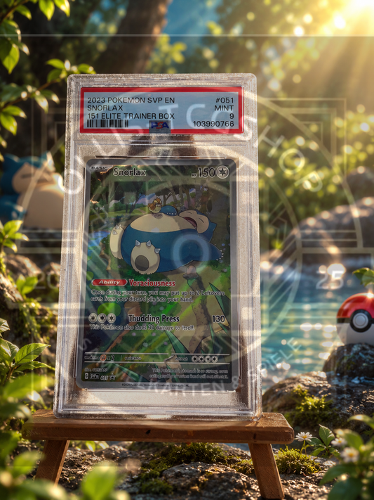 Snorlax Promo Elite, top Trainer Box PSA8